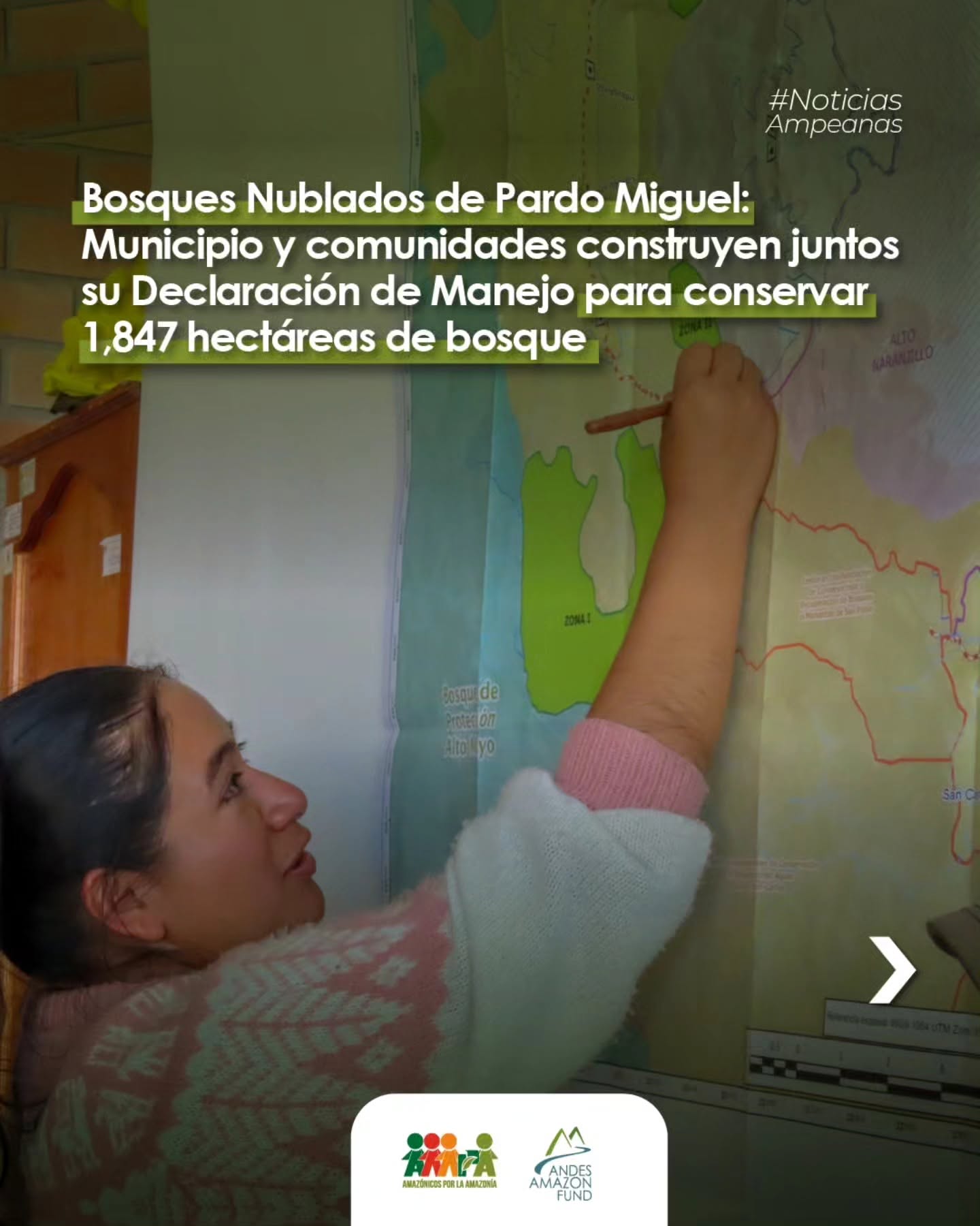 Bosques Nublados de Pardo Miguel: Municipio y comunidades construyen juntos su Declaración de Manejo para conservar 1,847 hectáreas de bosque – Amazónicos por la Amazonía – AMPA